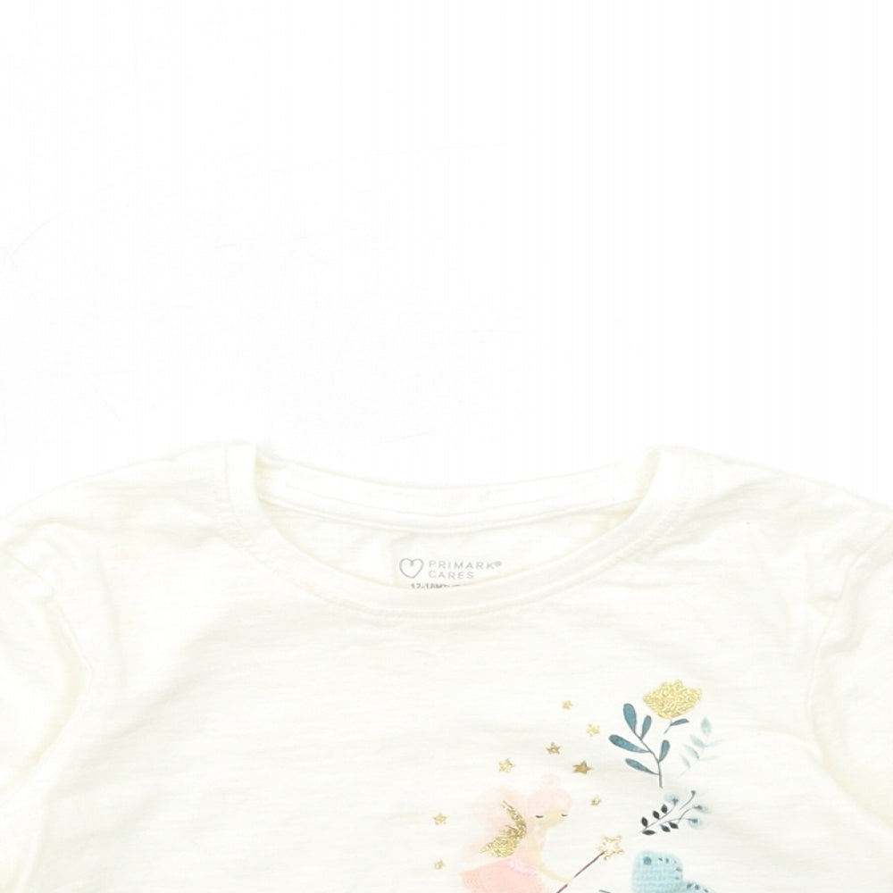 Primark Baby White   Basic T-Shirt Size 12-18 Months