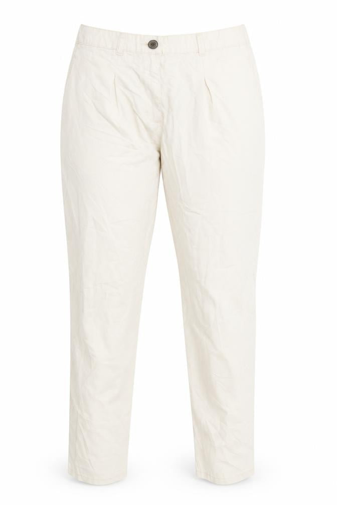 H&M Womens White   Trousers  Size 8 L30 in