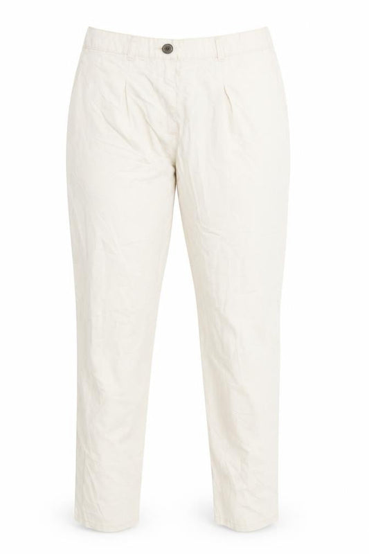 H&M Womens White   Trousers  Size 8 L30 in