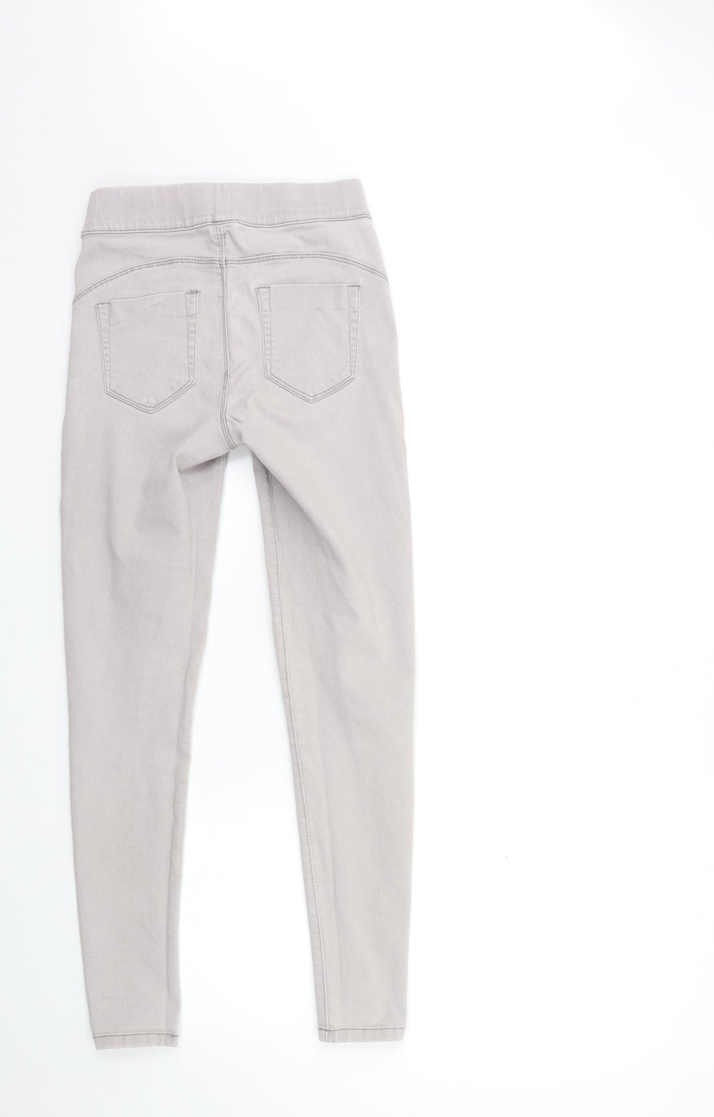 Denim & Co. Womens Grey  Denim Jegging Jeans Size 8 L28 in