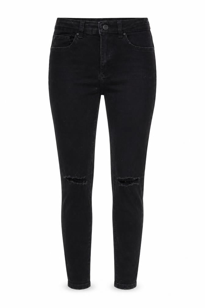 Denim & Co. Womens Black  Denim Skinny Jeans Size 10 L27 in