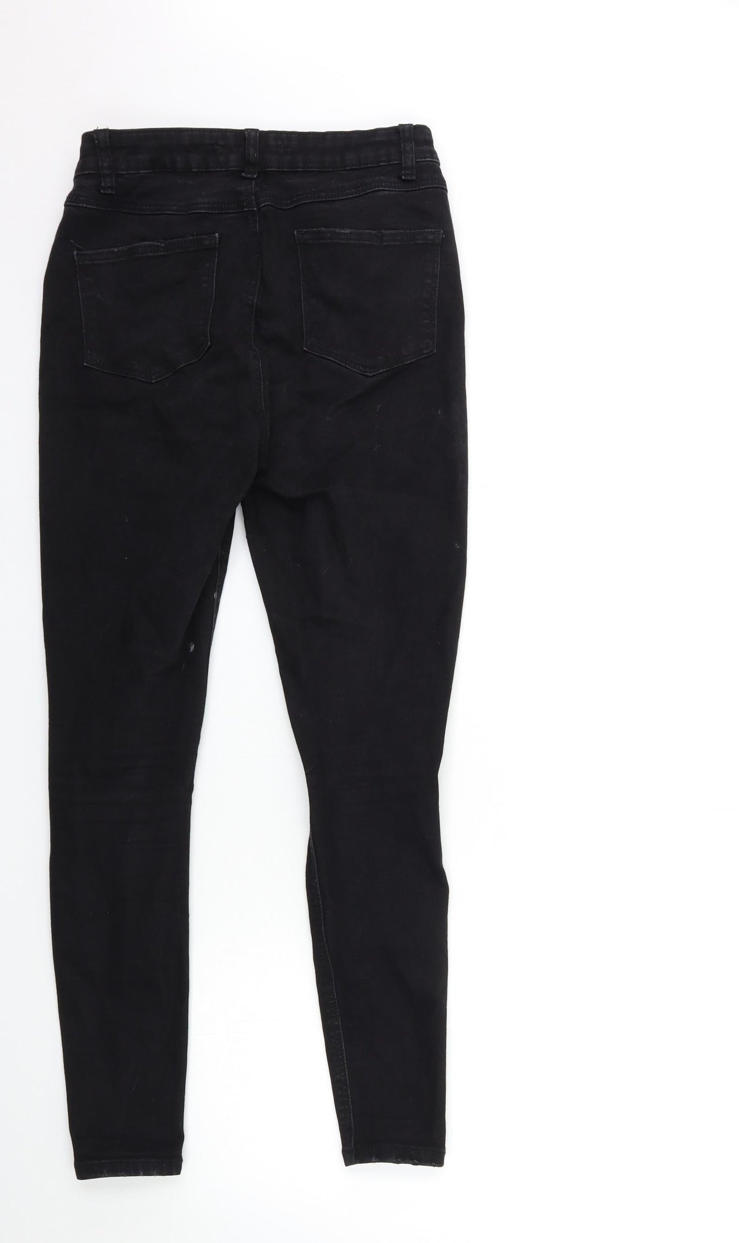Denim & Co. Womens Black  Denim Skinny Jeans Size 10 L27 in
