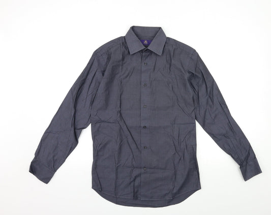 NEXT Mens Grey    Button-Up Size 14.5