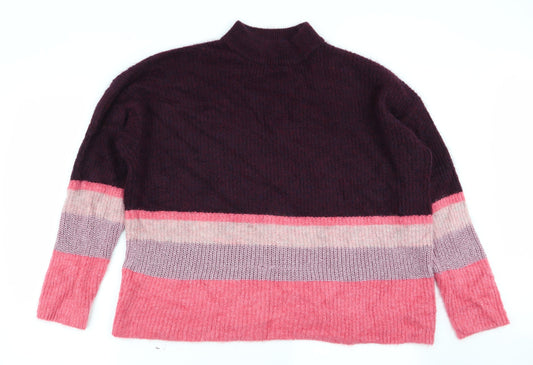 Asda George Womens Multicoloured Striped  Pullover Jumper Size XL