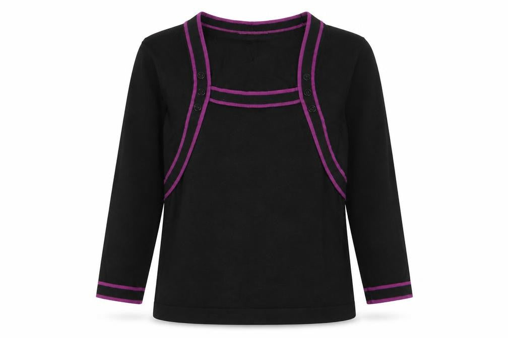 precise Womens Black   Pullover Jumper Size S