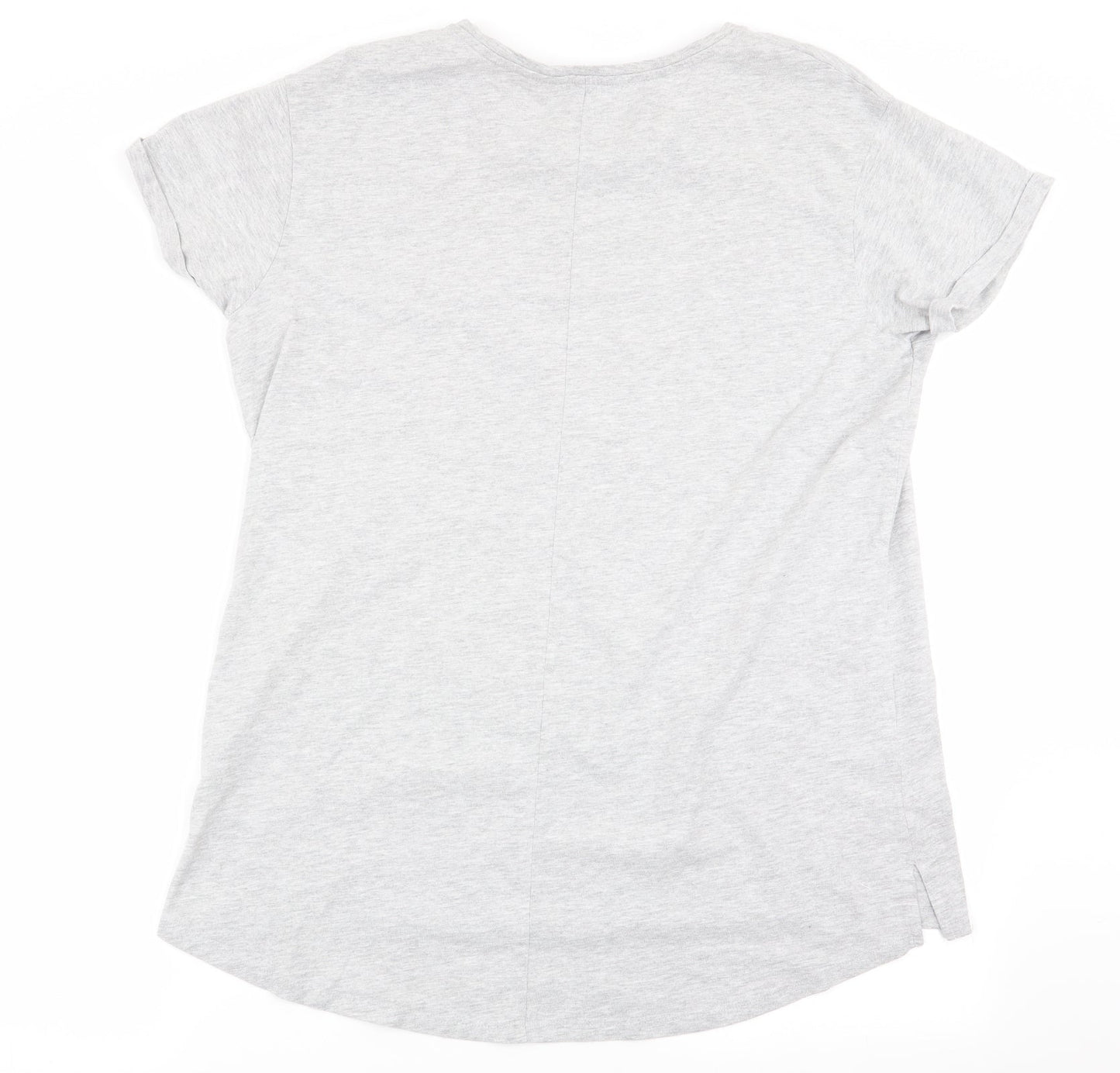 Yours Womens Grey   Basic T-Shirt Size 18