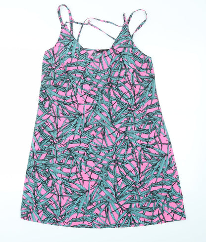 Pep&Co Womens Multicoloured Geometric  Fit & Flare  Size 10