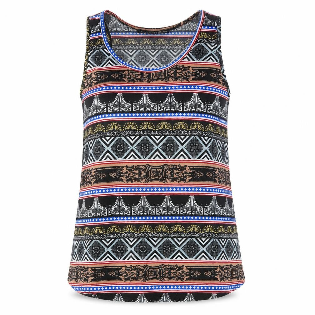 Atmosphere Womens Multicoloured Geometric  Basic T-Shirt Size 8