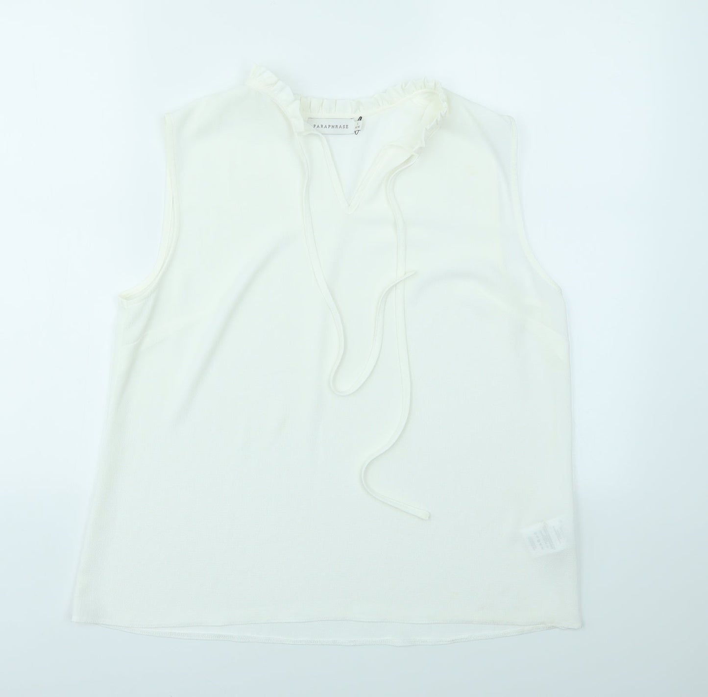paraphase Womens White   Basic Blouse Size L