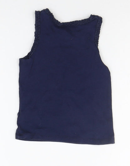 Back view of Next Baby Blue Basic Tank, size 12-18, Months