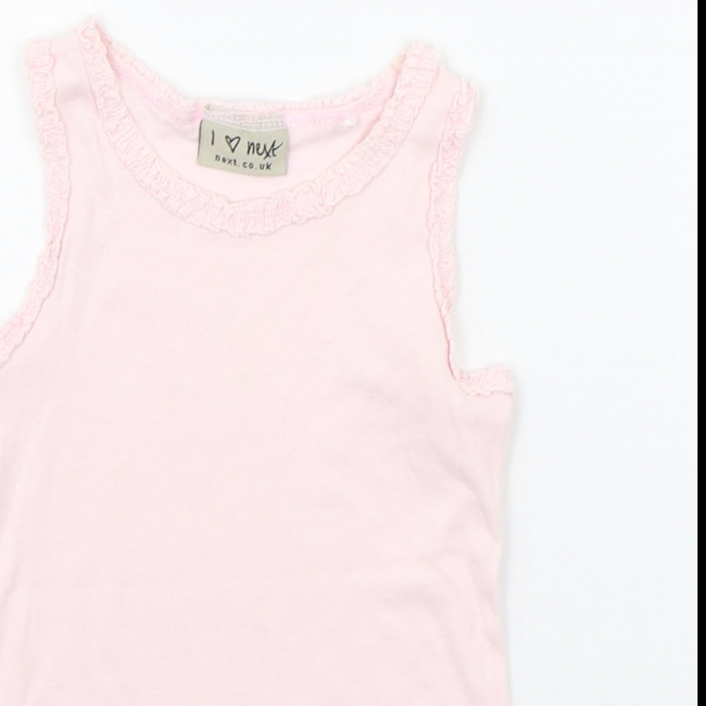 NEXT Girls Pink   Basic Tank Size 12-18 Months