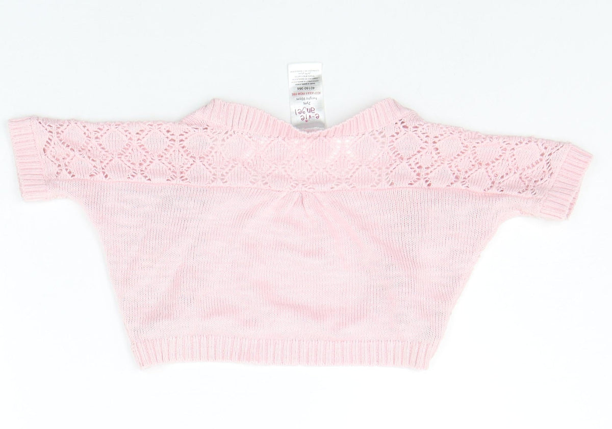 Evie Angel Girls Pink   Cardigan Jumper Size 2 Years