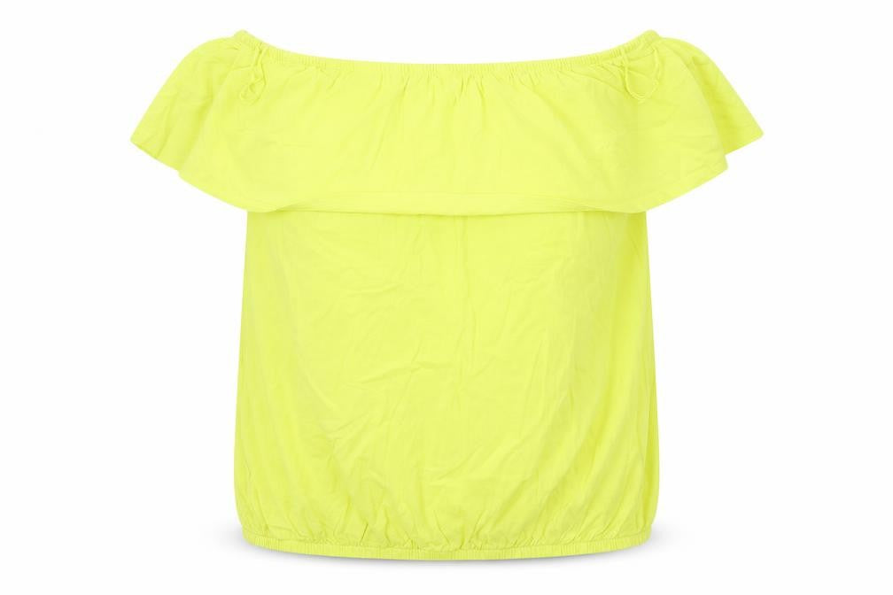 Nutmeg Womens Yellow   Basic Blouse Size 12