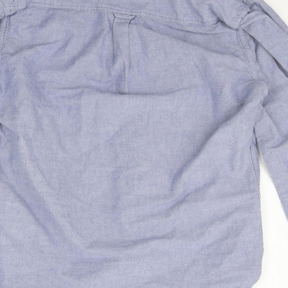 burton menswear Mens Blue    Button-Up Size M