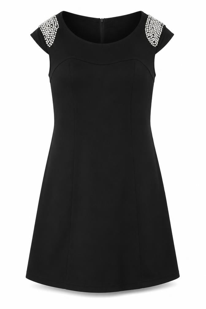 MELA LOVE LONDON Womens Black   A-Line  Size 12  - jewl detail