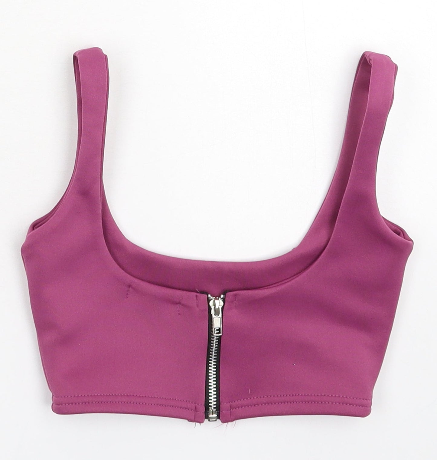 PRETTYLITTLETHING Womens Pink   Cropped Tank Size 4