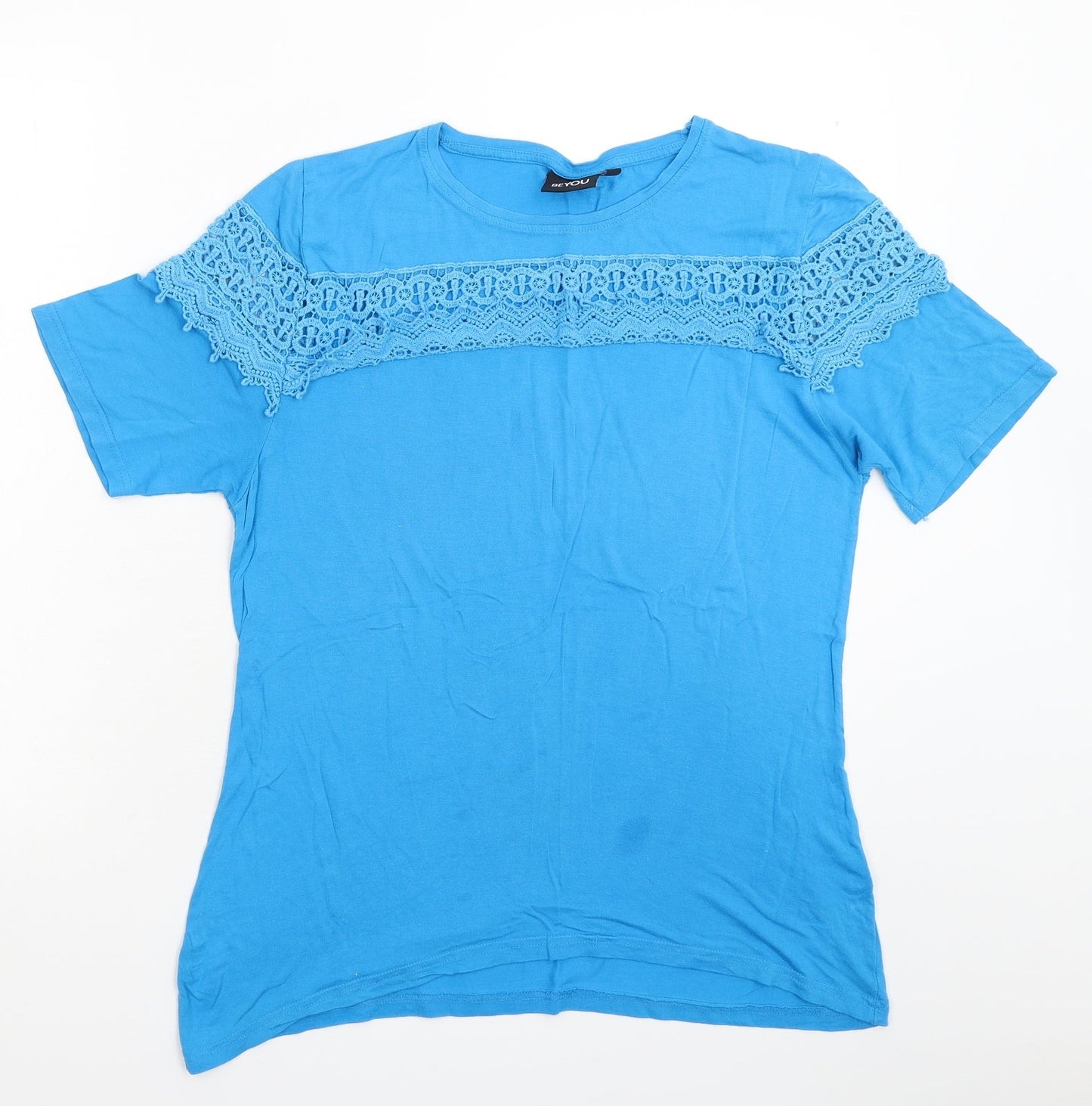 Be You Womens Blue   Basic T-Shirt Size 18