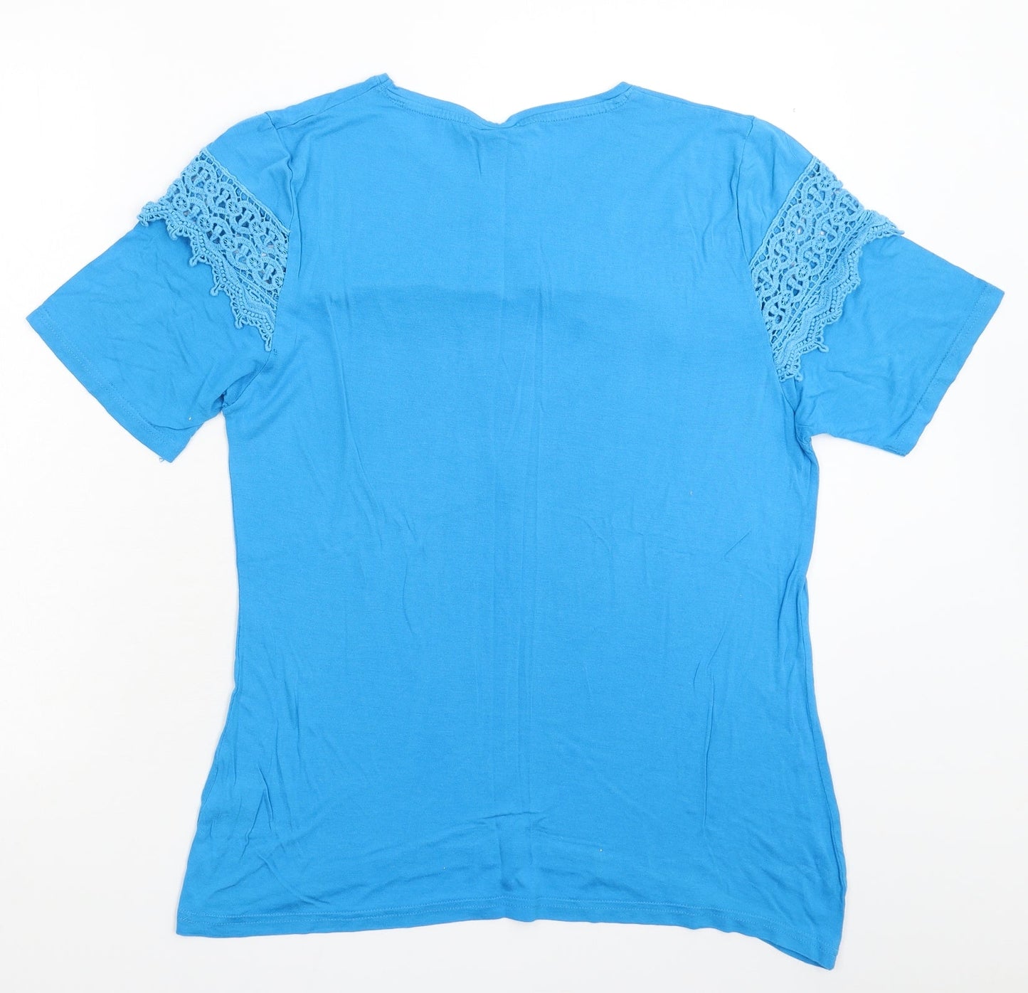 Be You Womens Blue   Basic T-Shirt Size 18