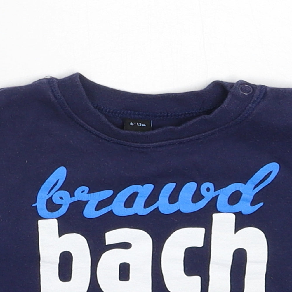 BabyBugz Baby Blue   Basic T-Shirt Size 9-12 Months