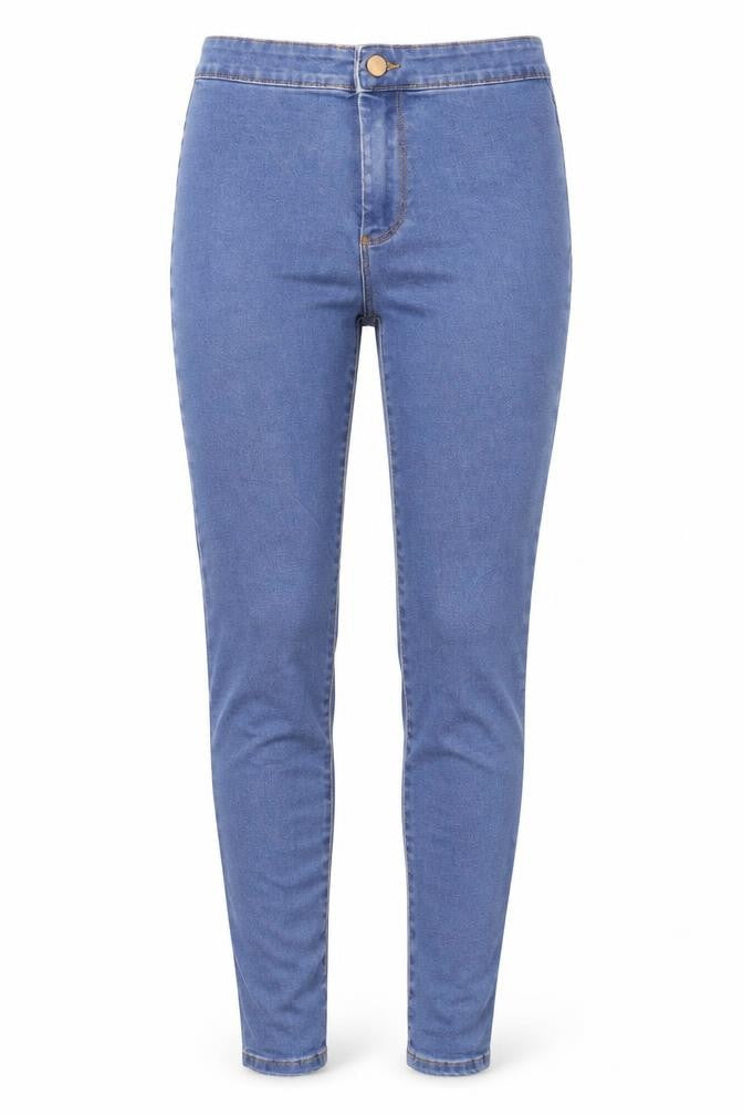 Denim & Co. Womens Blue  Denim Jegging Jeans Size 6 L28 in