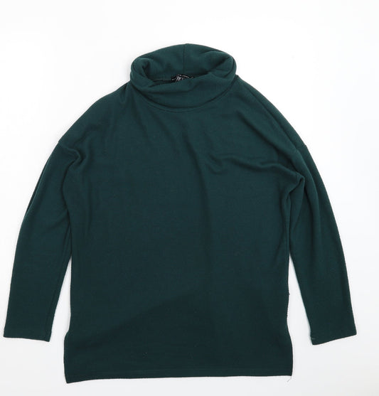 New Look Womens Green  Knit Pullover Jumper Size S  - Oversized