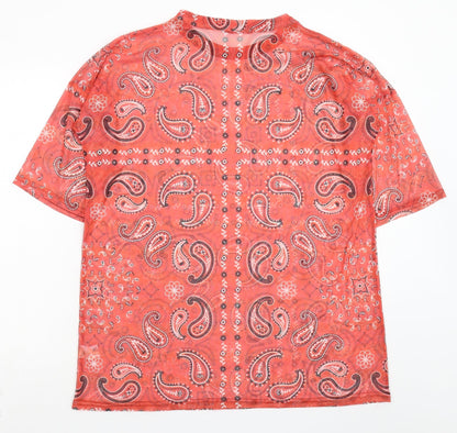 Back view of I SAW IT FIRST women’s multicoloured mini, size UK 10