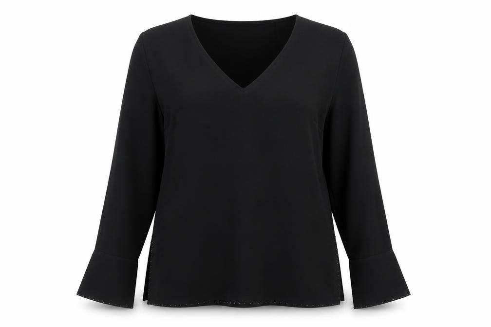 H&M Womens Black   Basic Blouse Size 10