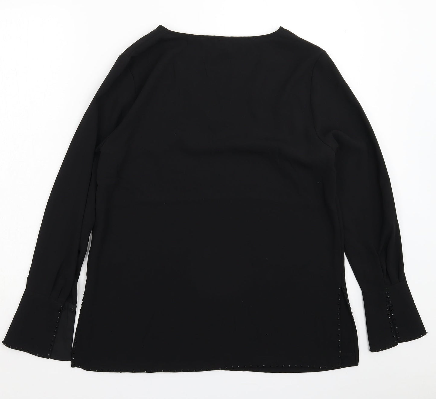 H&M Womens Black   Basic Blouse Size 10