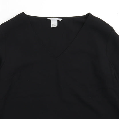 H&M Womens Black   Basic Blouse Size 10