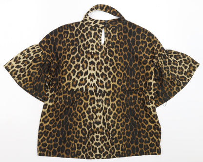 Next Womens Multicoloured Animal Print  Basic Blouse Size 8  - Oversized
