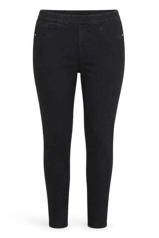 Denim & Co. Womens Black  Denim Jegging Jeans Size 10 L28 in