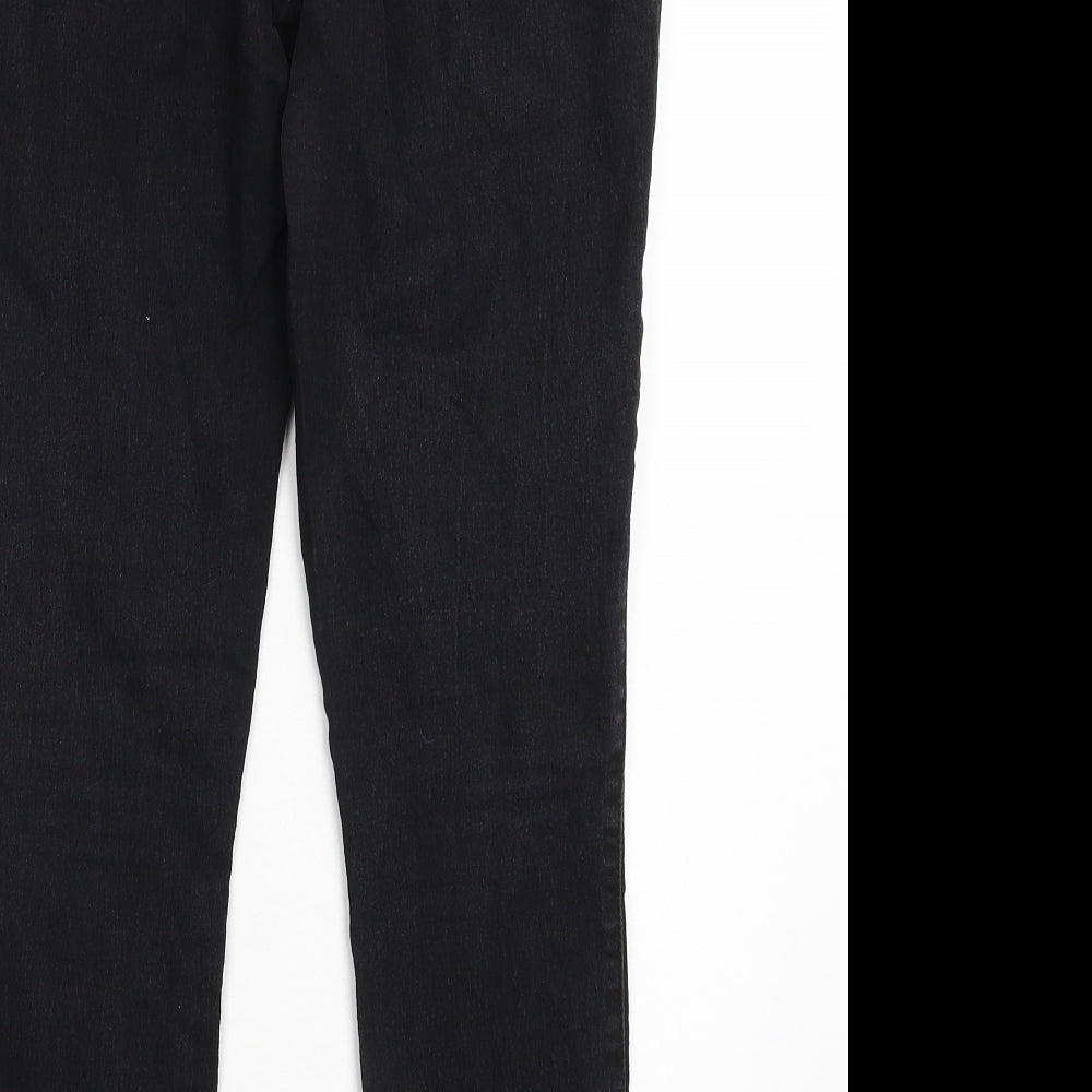 Denim & Co. Womens Black  Denim Jegging Jeans Size 10 L28 in