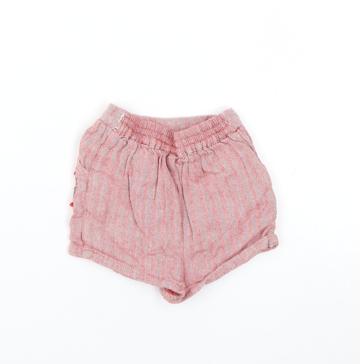 NEXT Baby Red Herringbone  Cropped Trousers Size 3-6 Months  - Shorts
