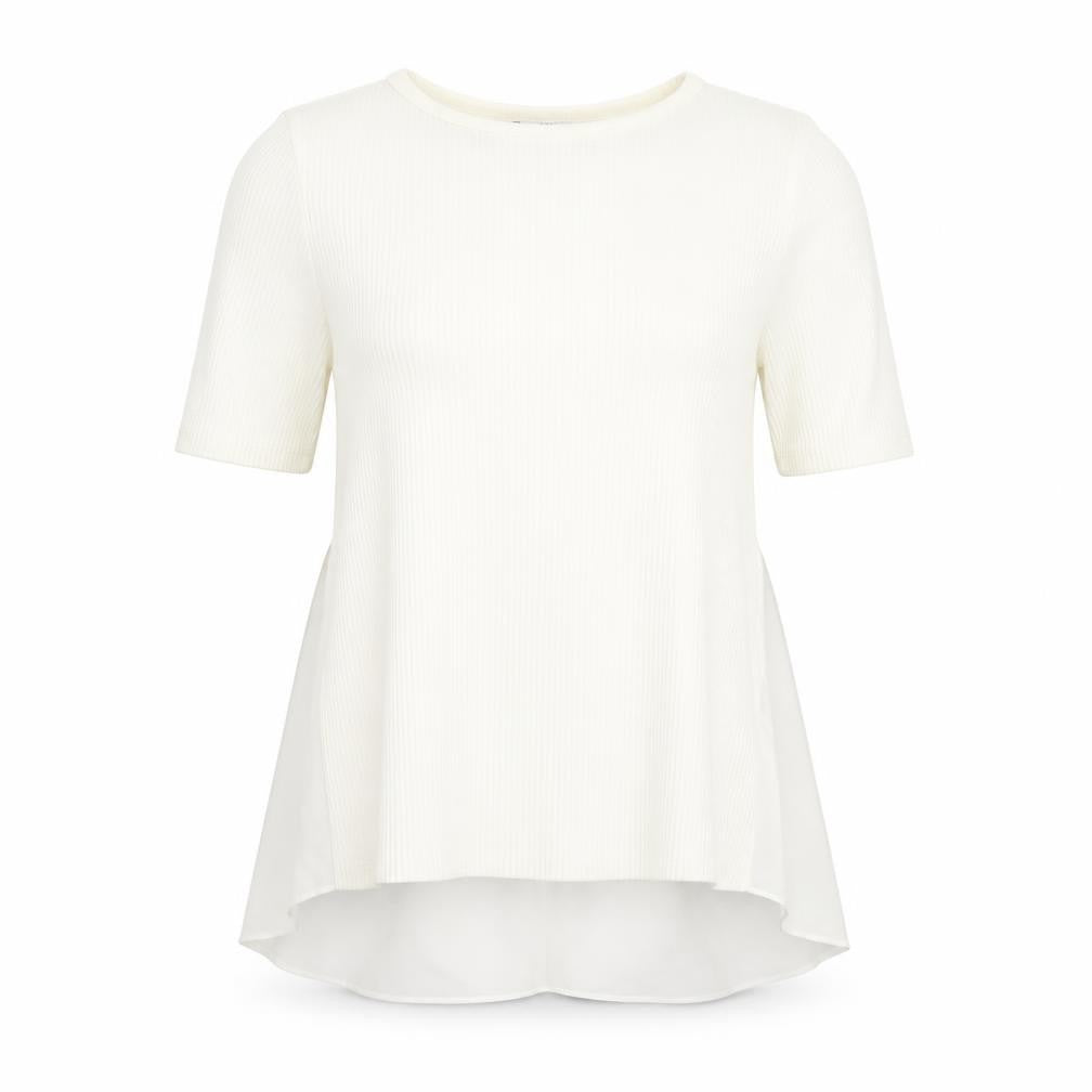 Miss Selfridge Womens White   Basic T-Shirt Size 10