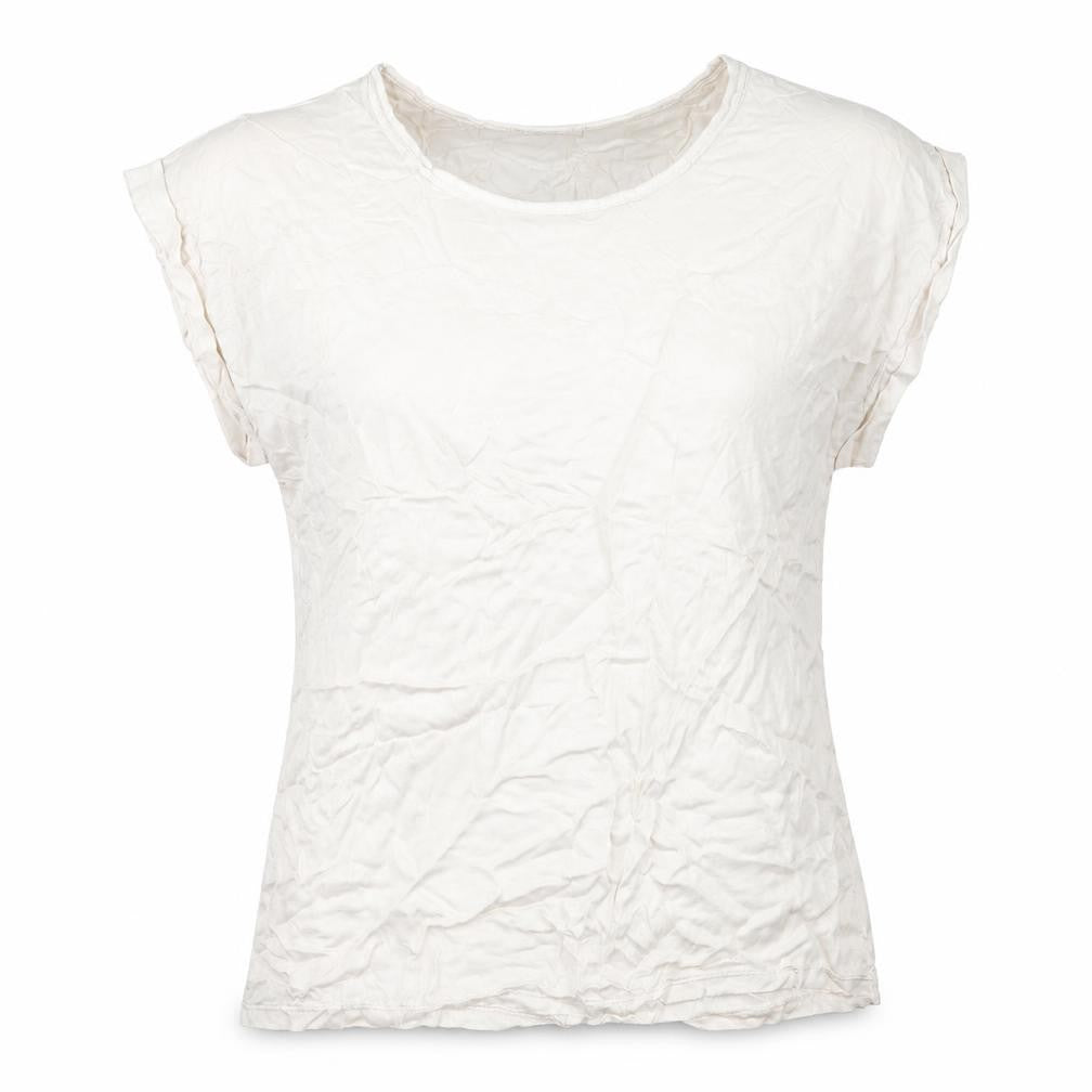 Vabene Womens Beige   Basic T-Shirt Size M