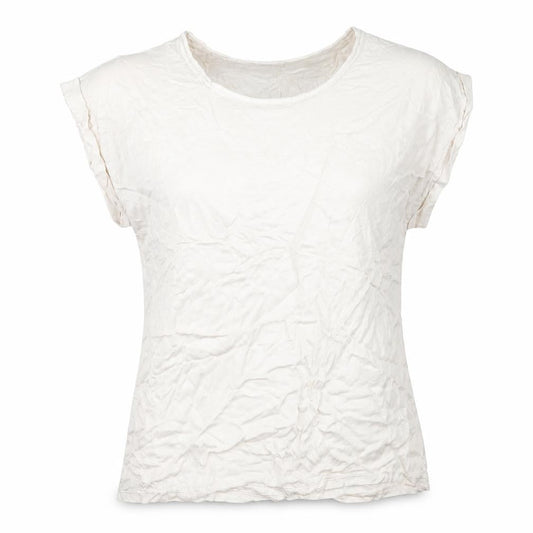 Vabene Womens Beige   Basic T-Shirt Size M