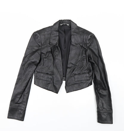 Additional front view of Red Herring women’s black jacket, size UK 10