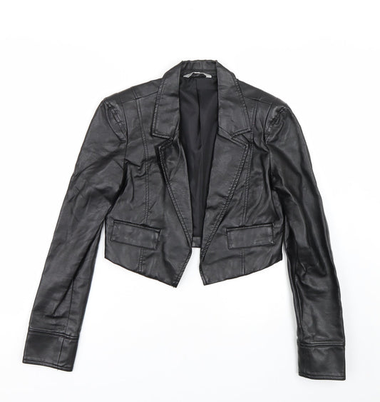 Red Herring Womens Black   Jacket  Size 10