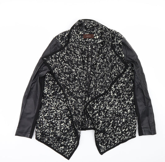 Saviour Womens Black Polka Dot  Cardigan Jumper Size 12