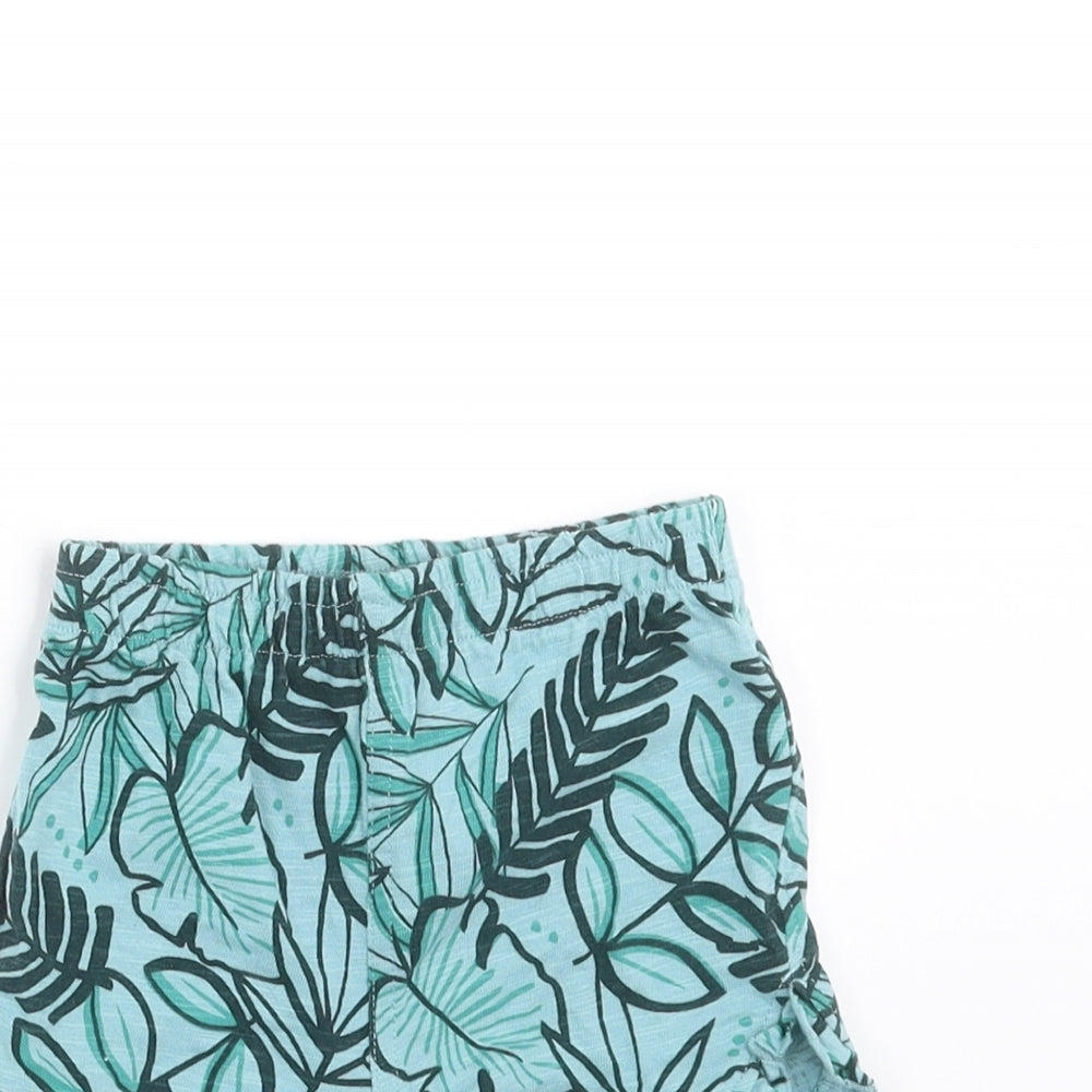 NEXT Baby Blue Floral   Trousers Size 12-18 Months  - shorts