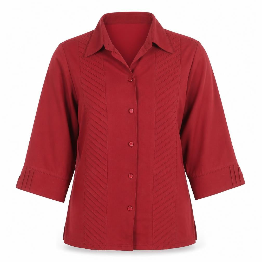 Preworn Womens Red   Basic Blouse Size 12