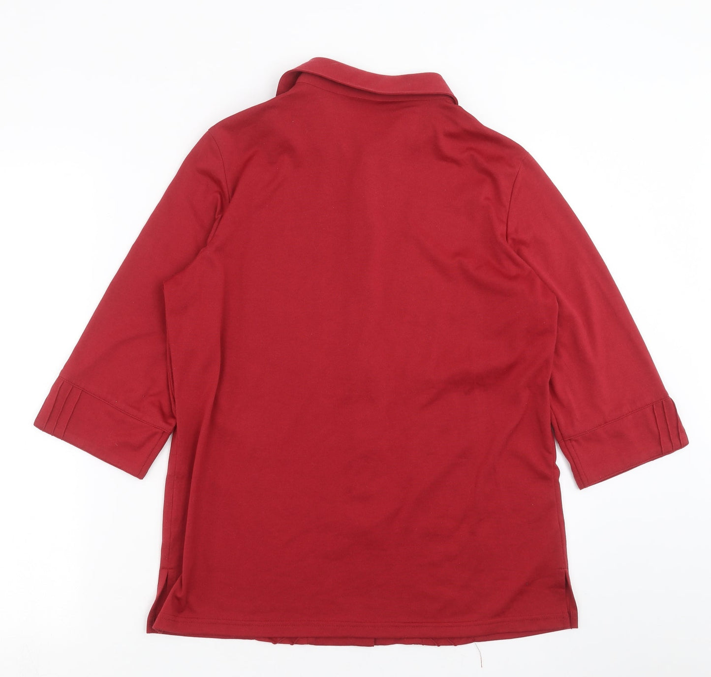 Preworn Womens Red   Basic Blouse Size 12