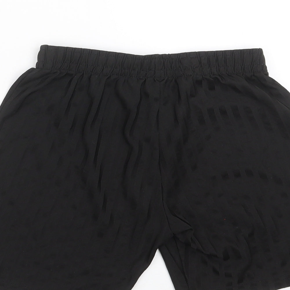 F&F Boys Black Striped  Sweat Shorts Size 7-8 Years - football shorts