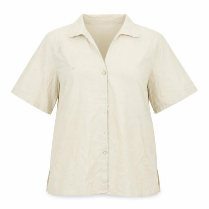 EWM Womens Beige   Basic Button-Up Size 16