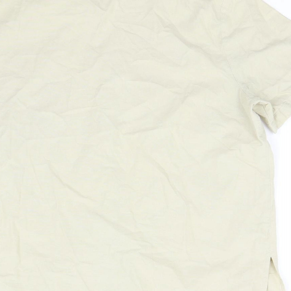EWM Womens Beige   Basic Button-Up Size 16