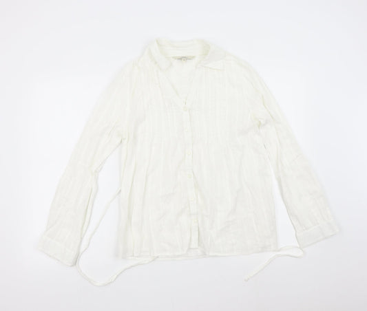 Debenhams Womens Ivory   Basic Button-Up Size 12