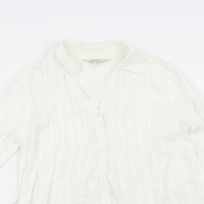 Debenhams Womens Ivory   Basic Button-Up Size 12