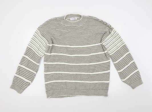 In the Style Womens Brown  Knit Pullover Jumper Size L