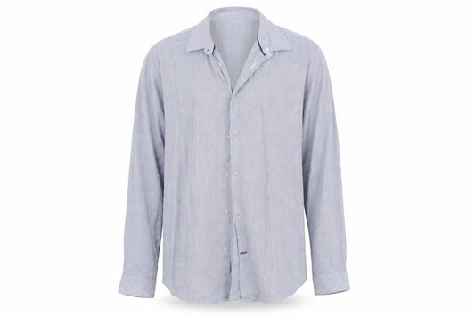 Burton Mens Blue Geometric   Button-Up Size L
