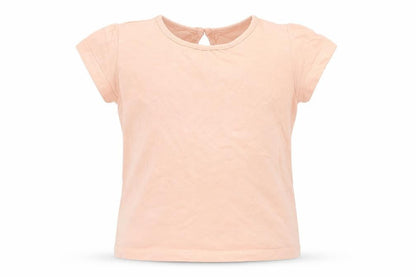 Front view of F&F girls’ pink basic t-shirt, size 2-3, years
